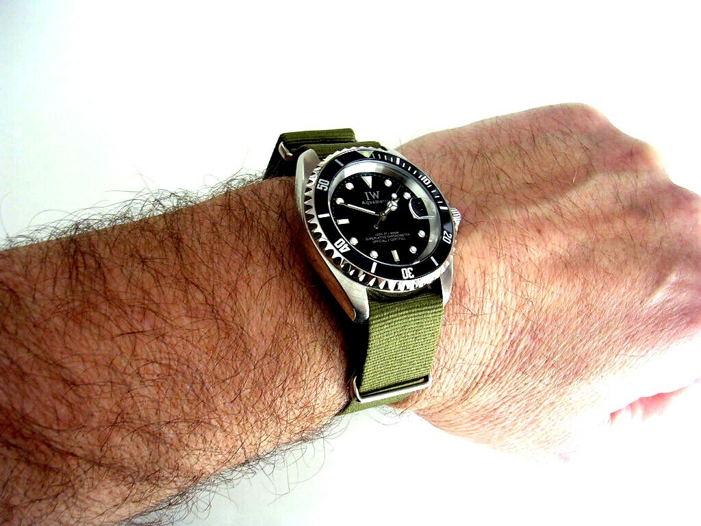 16mm 19mm NATO G10 ® Ballistic Nylon RAF Military watchband strap Bond IW SUISSE